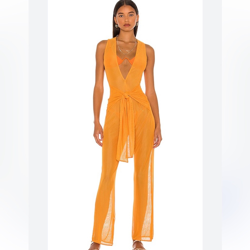 Camillo Coelho Vesta Jumpsuit in Rustic Orange from Revolve
